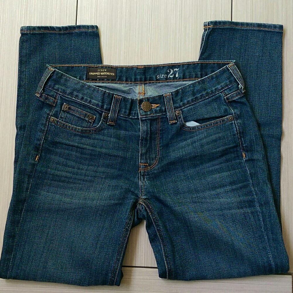 J Crew Cropped Matchstick jeans
